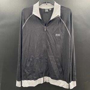 Hugo Boss Men's‎ Mix & Match Z Full Zip Track Jacket Men's Large Black Training